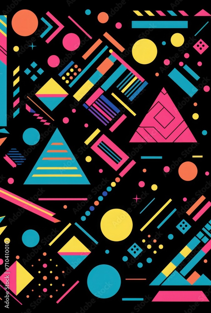 Abstract seamless pattern design. Colorful retro digital pattern. Vintage color print. Abstract seamless pattern design. Colorful retro digital pattern. Vintage color print.