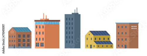 Clean city vector illustration. A clean city embraces environmentally friendly practices in all aspects of urban life It encourages green building designs, promotes sustainable transportation