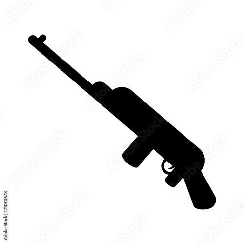 Machine ector icon. weapon illustration sign. army symbol. infantry logo. war mark.