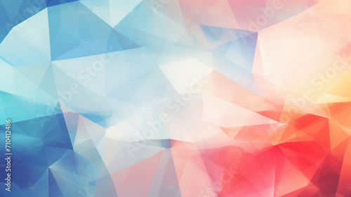 Geometric Harmony  Polygon Art Triangle-Based Soft Color Abstract Background