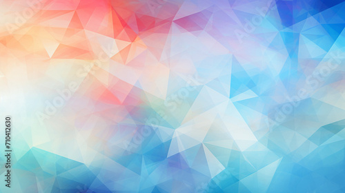 Triangular Bliss: Artistic Abstraction with Soft Colors in Polygonal Design