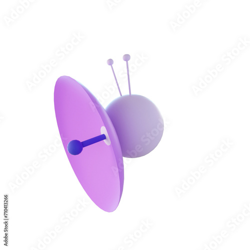 3d satelite stylized