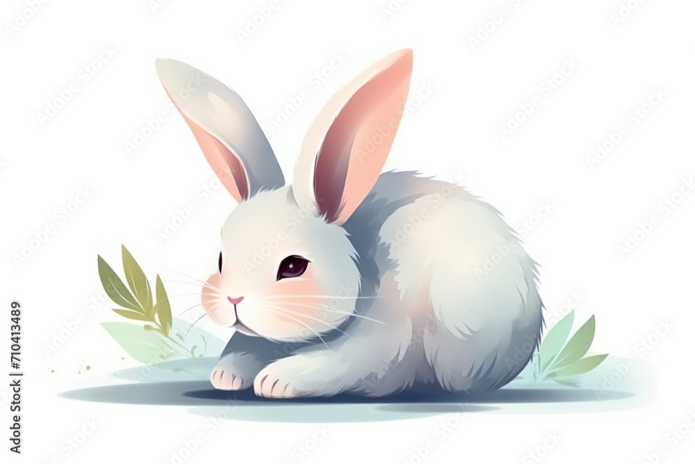 Cute rabbit character illustration Cute rabbit character illustration