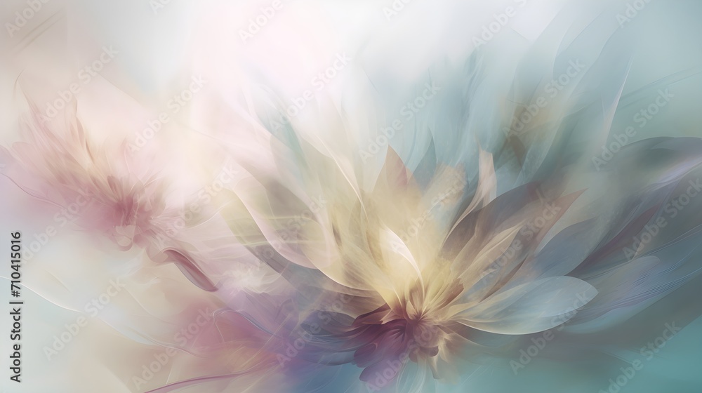 light soft abstract background with flowers