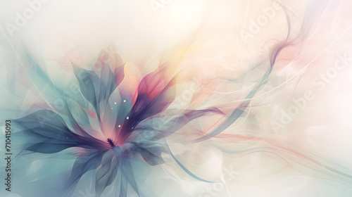 light soft calming tranquil abstract floral background with flowers
