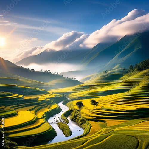 the-new-day-returns-to-the-sunshine-and-spreads-on-the-golden-rice-fields-in-the-ngoc-con-valley