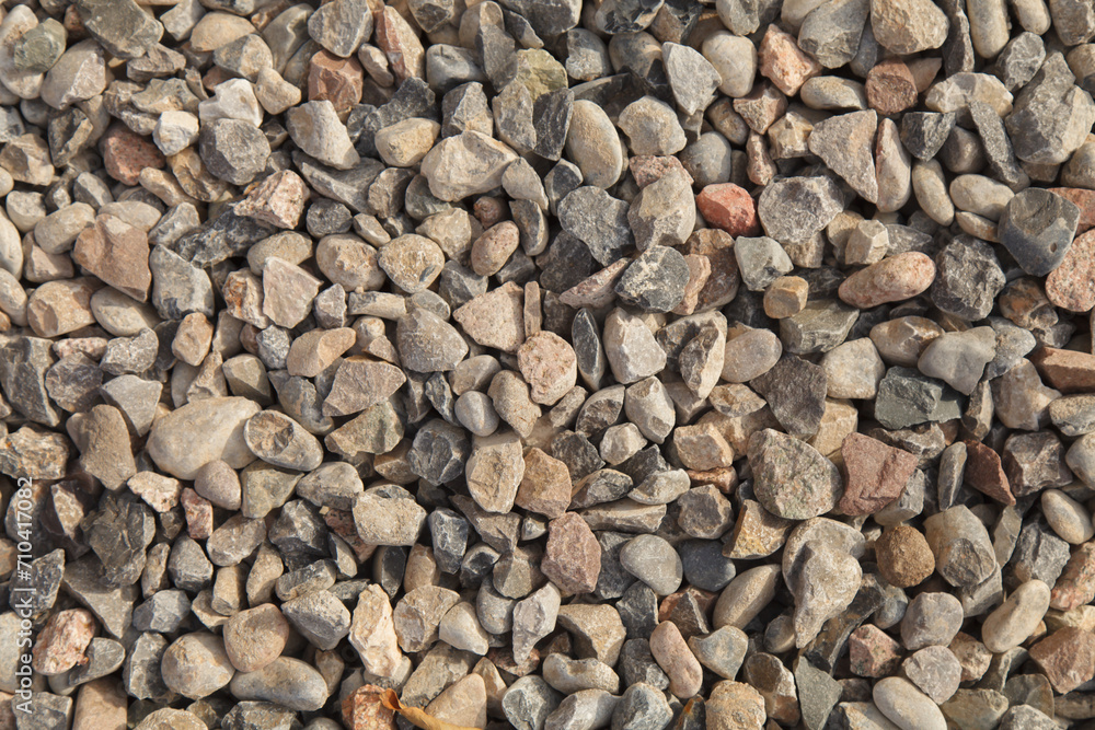 Stone for construction.Gravel texture or gravel background for design. Top view of Rubble pile. Stone for construction.Gravel texture or gravel background for design. Top view of Rubble pile.
