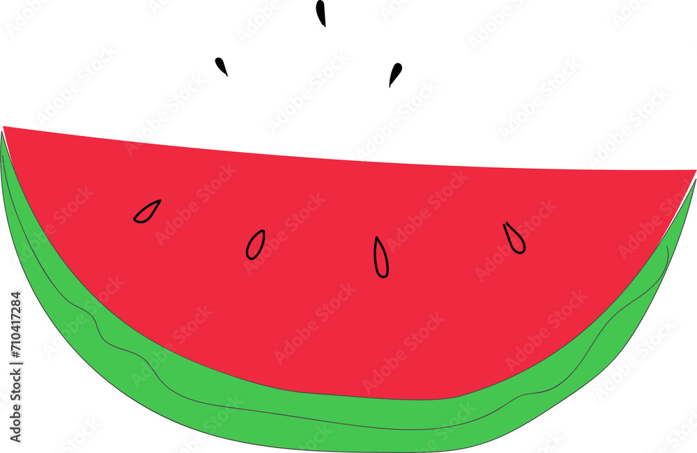 Hand drawn watermelon illustration on transparent background.
Hand drawn watermelon illustration on transparent background.