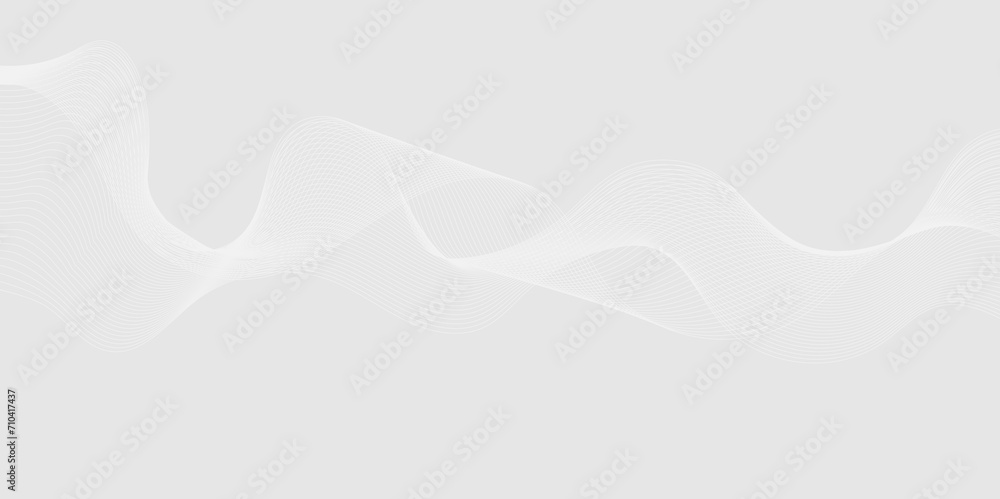Abstract background with wave curve lines. Frequency sound wave line and technology concept background.