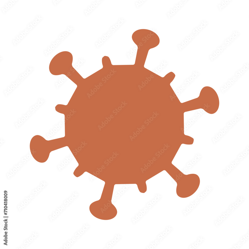 Covid-19/Coronavirus simple icon.Isolated on transparent background.