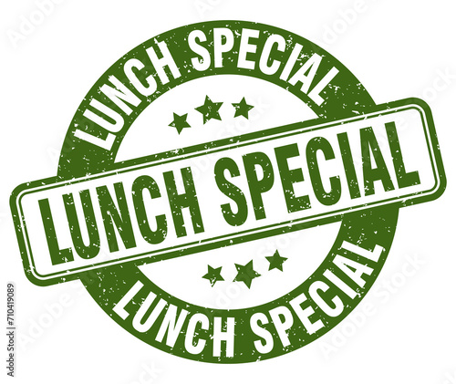 lunch special stamp. lunch special label. round grunge sign