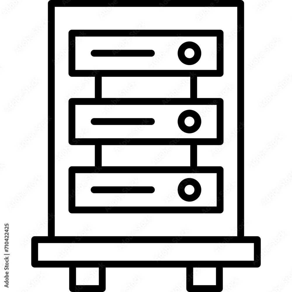 Server Cabinet Icon Server Cabinet Icon