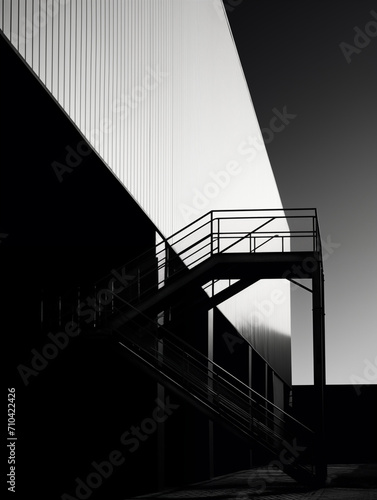 Photo of industrial architecture, minimalistic