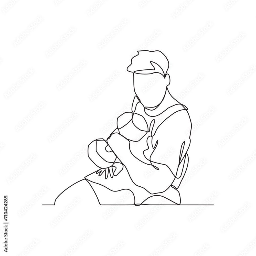 One continuous line drawing of a people doing gym or fitness activity at the fitness center vector illustration. gym and fitness illustration in simple linear style vector concept continuous line One continuous line drawing of a people doing gym or fitness activity at the fitness center vector illustration. gym and fitness illustration in simple linear style vector concept continuous line