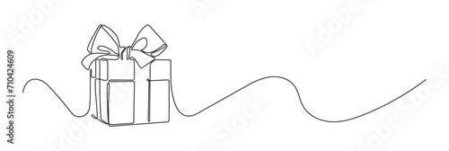 outline drawing of gift box as a border with free space for text. present for birthday party, christmas, valentine and gift. isolated on a transparent background