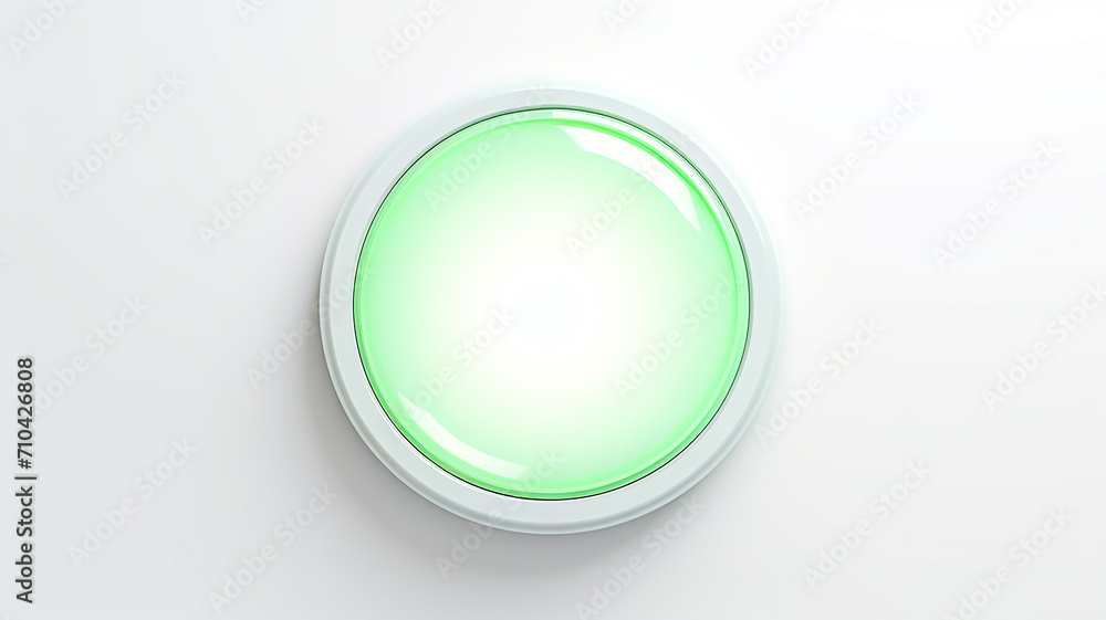 green light fluorescent button isolated on the background of computer graphics website design green light fluorescent button isolated on the background of computer graphics website design