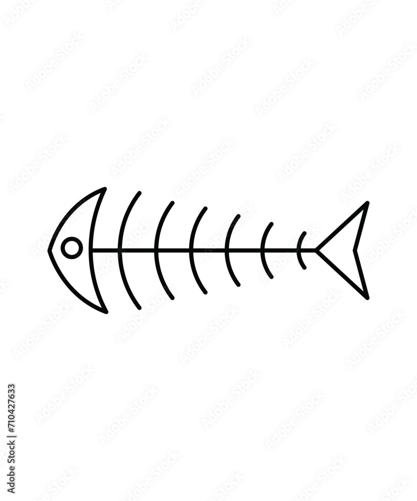 fish icon, vector best line icon. fish icon, vector best line icon.