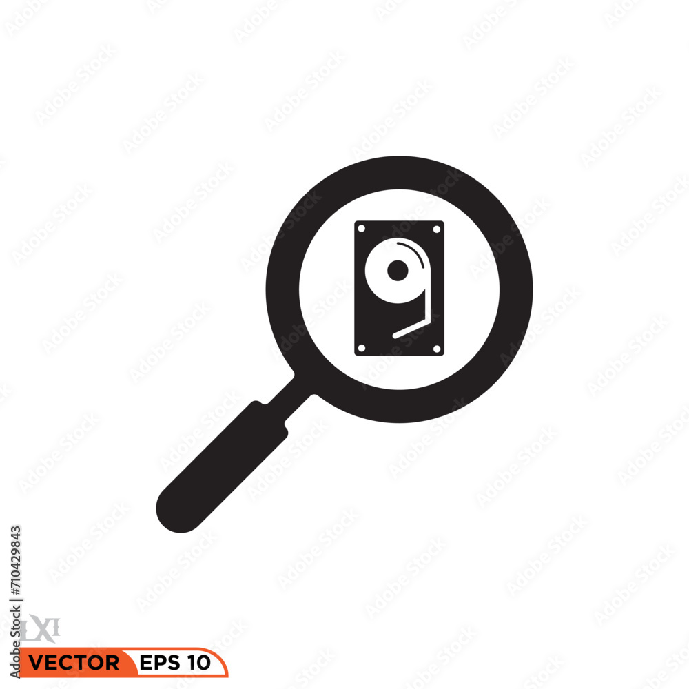 Searching memory harddisk icon design vector graphic of template, sign and symbol
Searching memory harddisk icon design vector graphic of template, sign and symbol