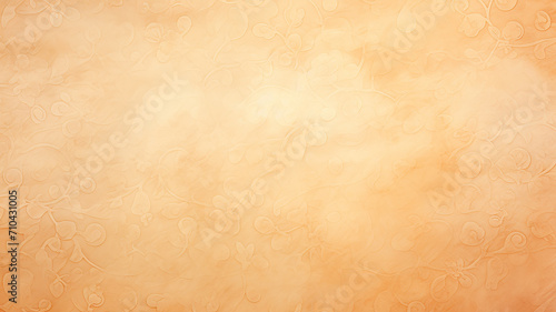 autumn soft color golden yellow warm background parchment with a thin barely noticeable floral ornament, wallpaper copy space, vintage design