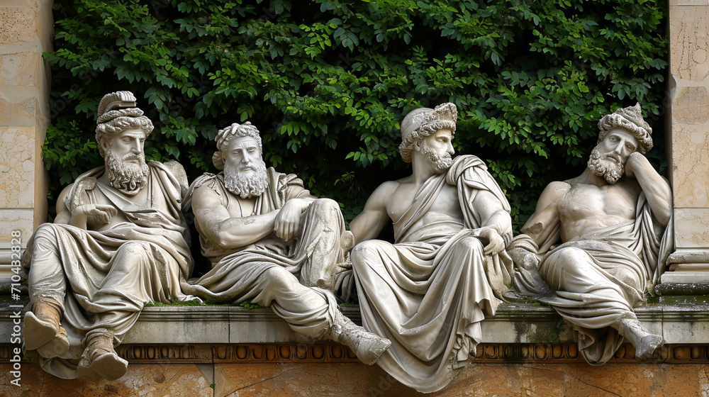 Fototapeta premium statue of saint john of nepomuk. Generative AI 