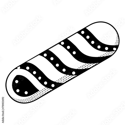 submarine sandwich isometric concept, foot long bread Hand drawn vector, Bakery and Baker drawings, food preparation and Kitchen Utensil Sketch Culinary Doodle stock illustration
