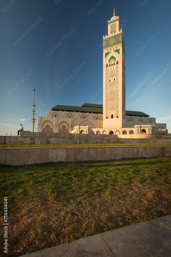 Fototapeta premium Hassan II Mosque Casablanca, Morocco. Beautiful architecture