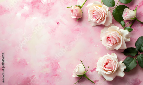 rose flower background,Generative AI 