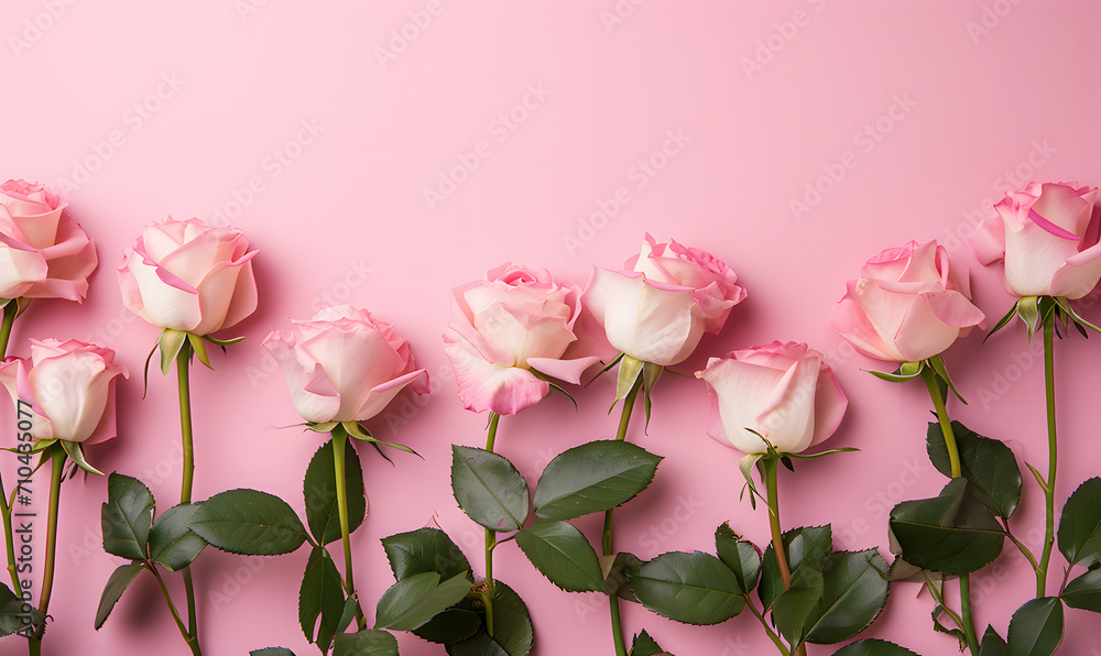 Fototapeta premium rose flower background,Generative AI 