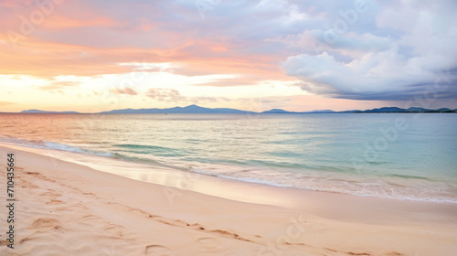 Sunset or sunrise on tropical beach