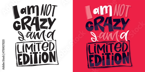 Cute hand drawn doodle lettering postcard. T-shirt design, fashion art letetring. 100% vector file
