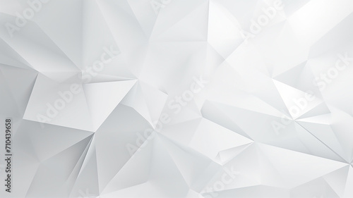 polygonal white background abstract triangles innovation page. photo