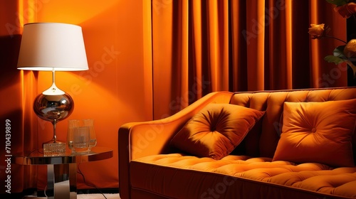 vibrant luxury orange background illustration opulent chic, stylish high, end glamorous vibrant luxury orange background
