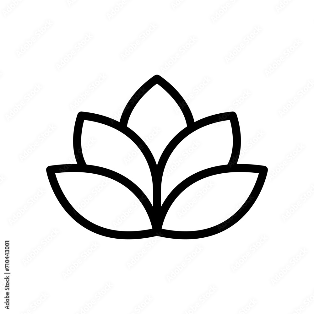 lotus icon or logo design isolated sign symbol vector illustration - high quality line style vector icon lotus icon or logo design isolated sign symbol vector illustration - high quality line style vector icon