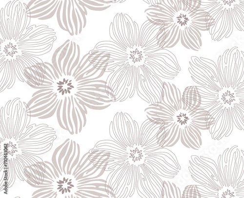 seamless pattern with flowers © Muhammad