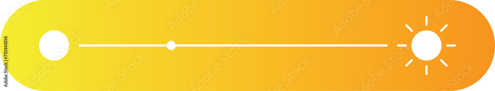 Device Brightness Bar flat style. Vector illustration Device Brightness Bar flat style. Vector illustration