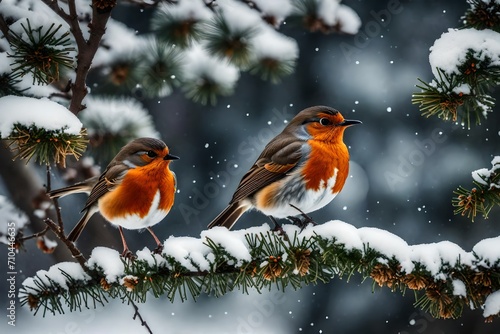 Imagine a scenario where characters embark on a poetic exploration of winter, drawing inspiration from the delicate silhouette of a robin against snowy branches.