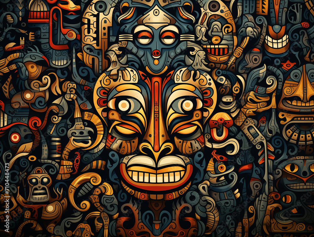 Colorful Totem illustration