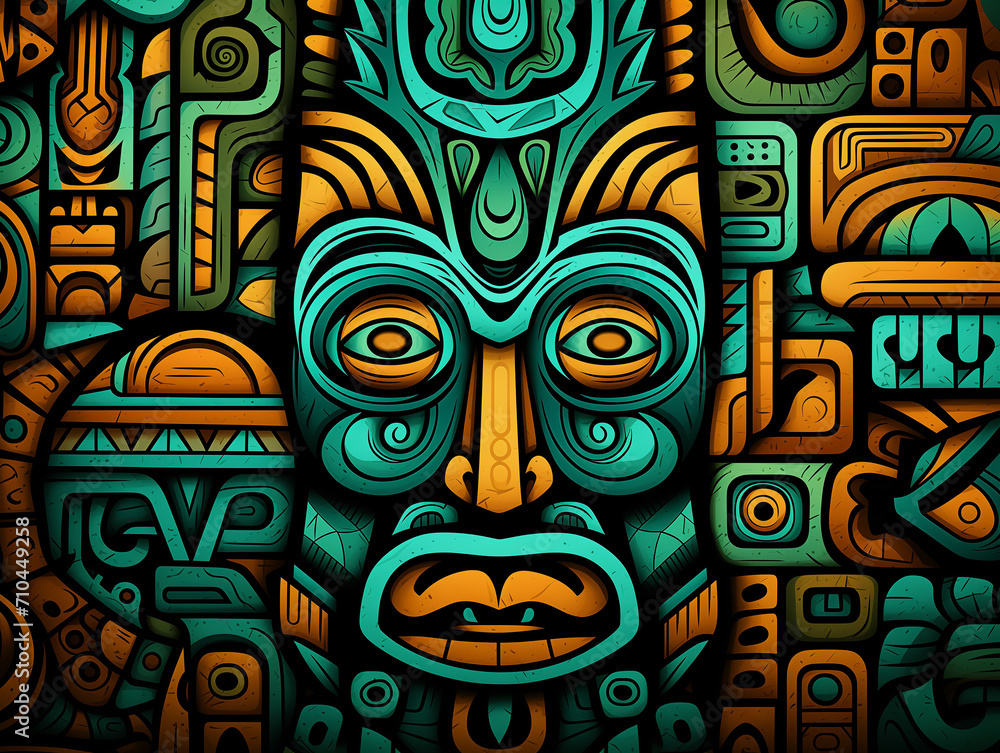 Colorful Totem illustration