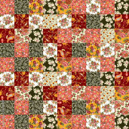 Textile and digital seamless pattern design