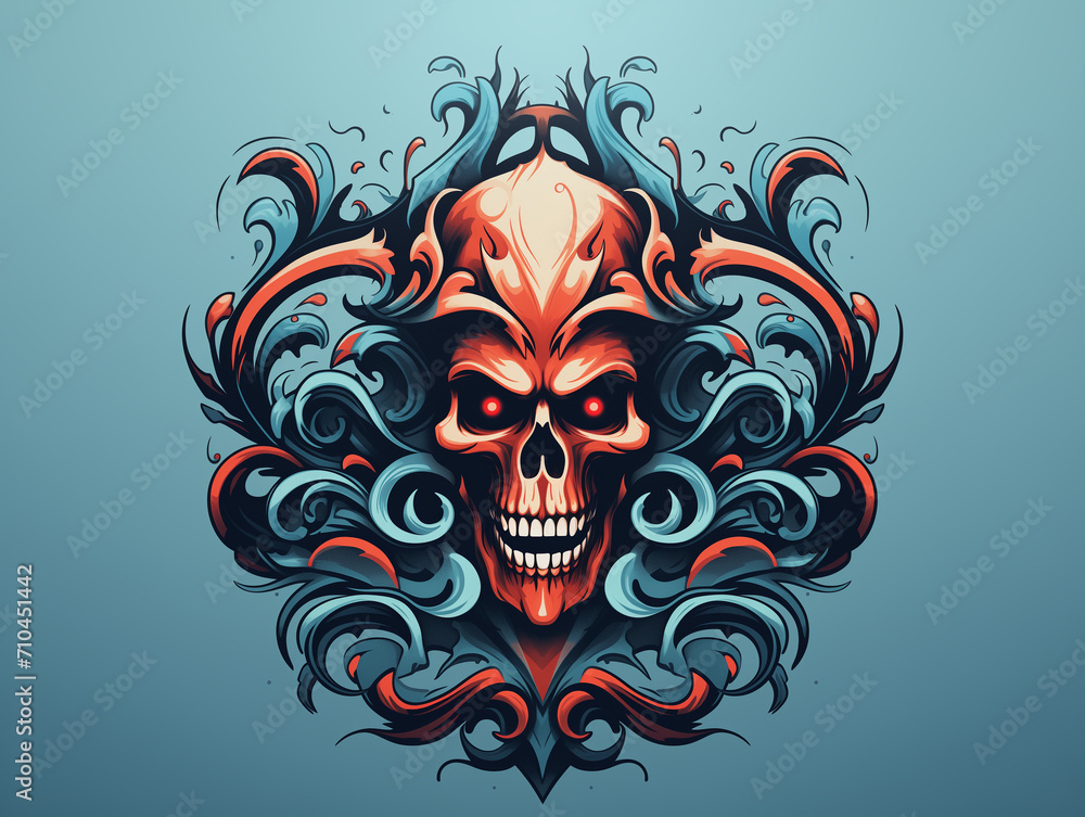 Fototapeta premium Colorful Tatoo graphic