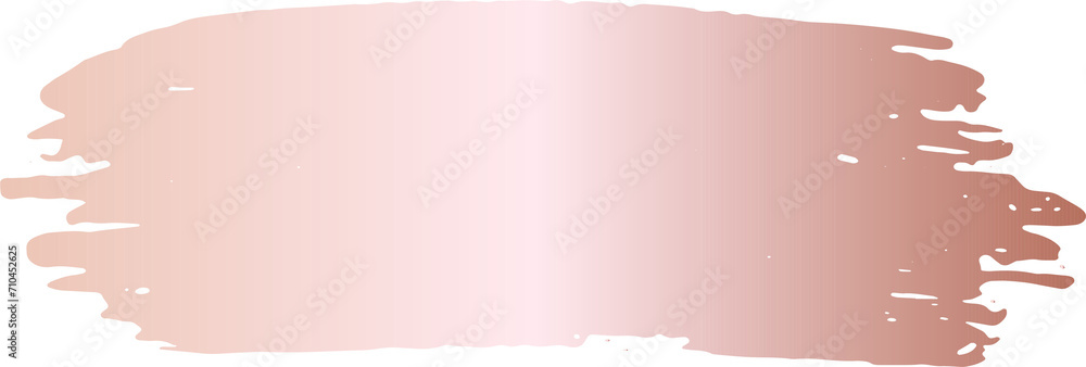Pink gold ink grunge brush stroke illustration on transparent background. Pink gold ink grunge brush stroke illustration on transparent background.