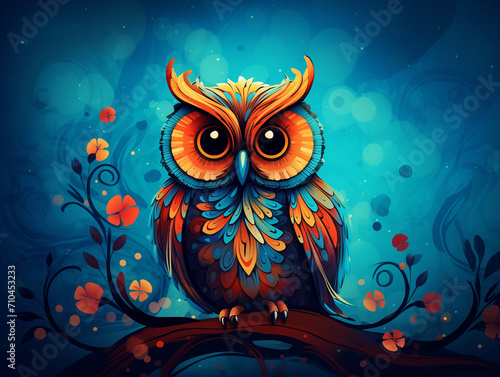 Colorful Owl illustration