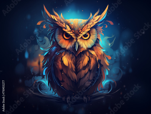 Colorful Owl illustration