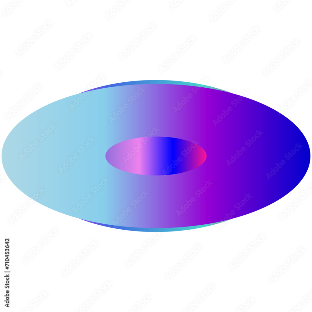 An abstract transparent cyberpunk oval shape design element. An abstract transparent cyberpunk oval shape design element.