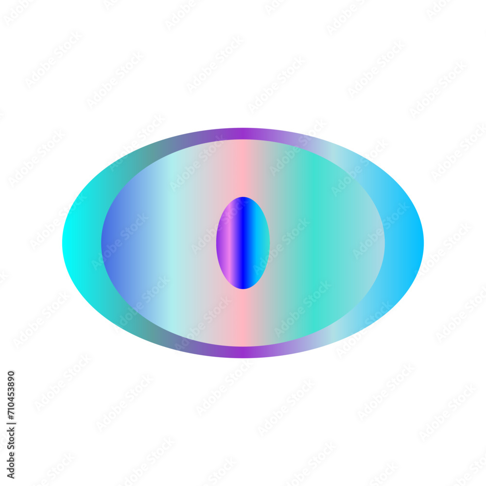 An abstract transparent cyberpunk oval shape design element. An abstract transparent cyberpunk oval shape design element.