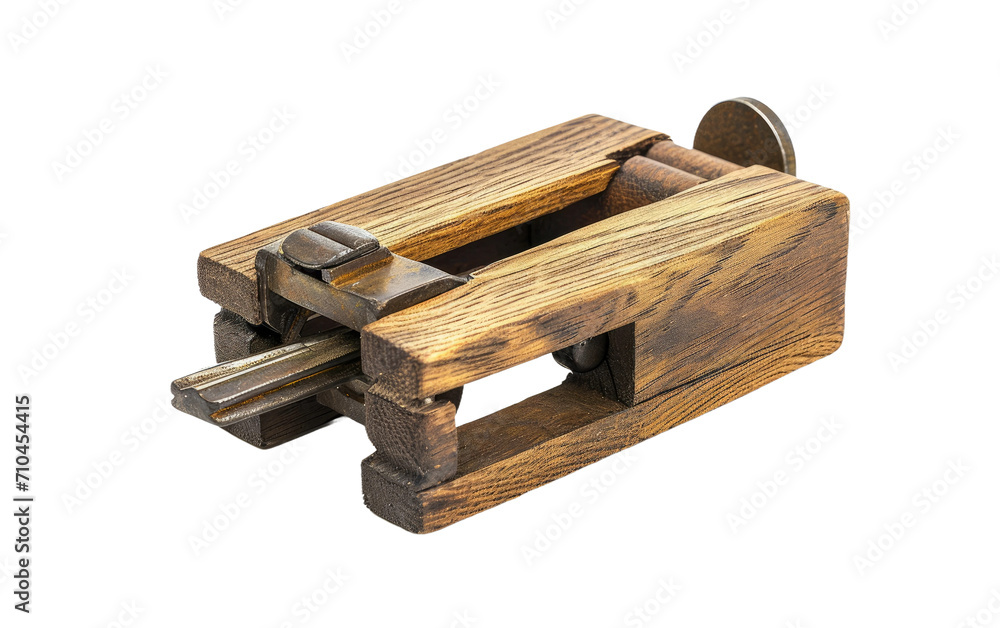 Wooden Clamp on a transparent background