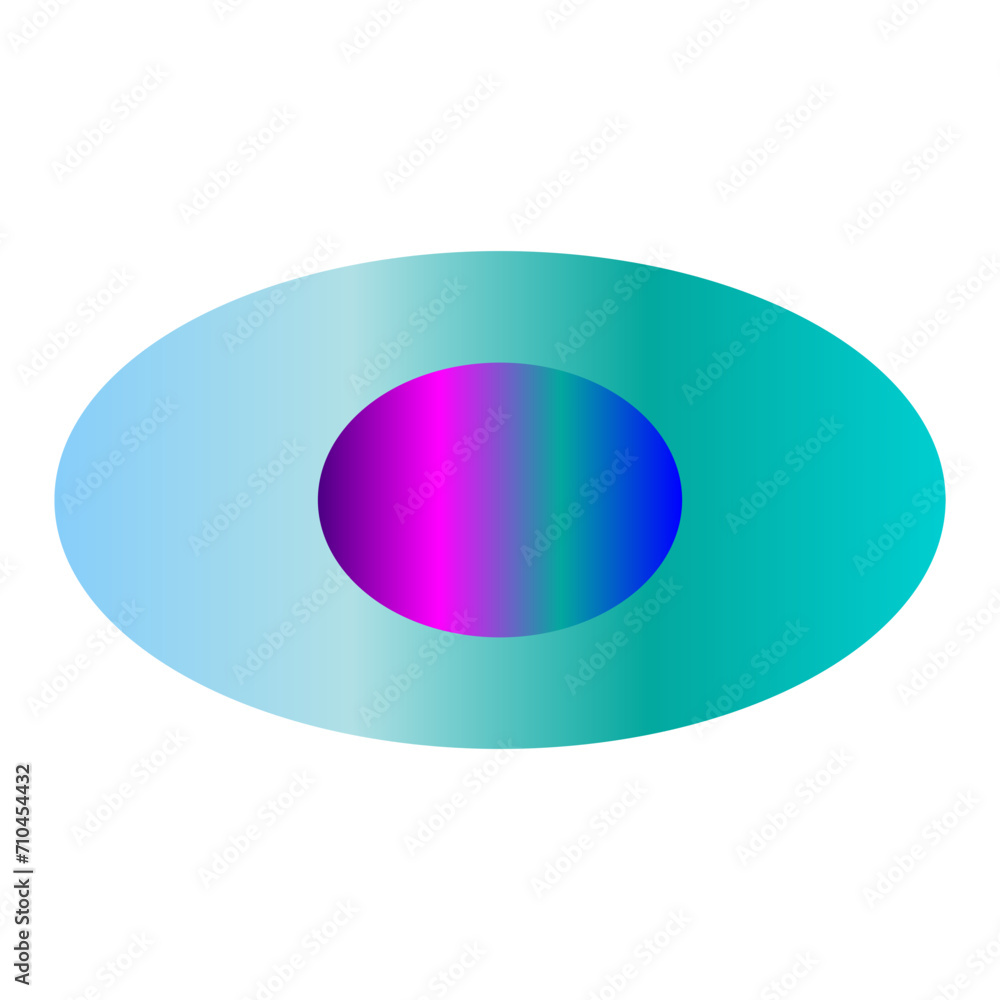 An abstract transparent cyberpunk oval shape design element. An abstract transparent cyberpunk oval shape design element.