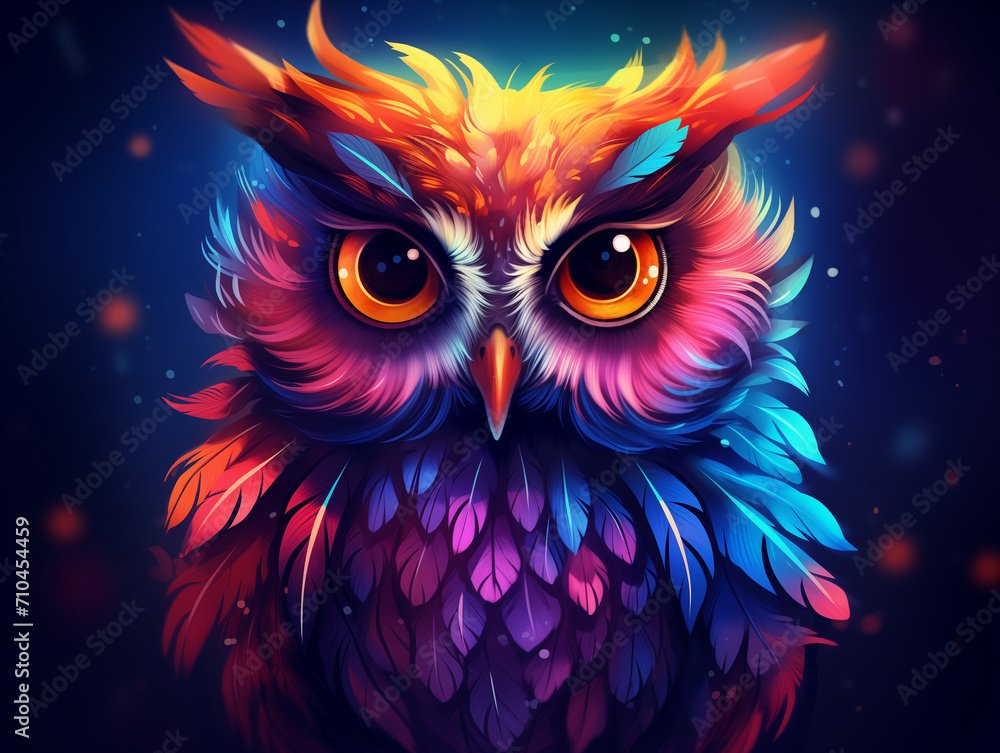 Colorful Owl illustration