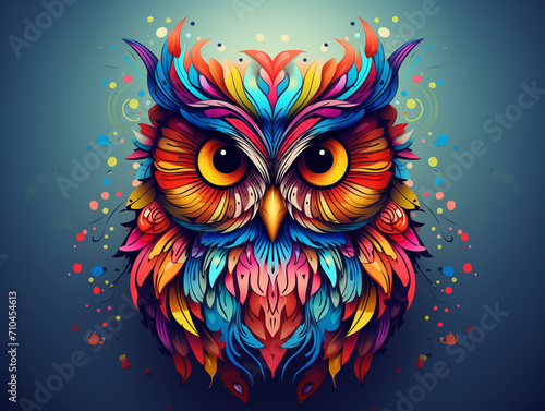 Colorful Owl illustration © SP