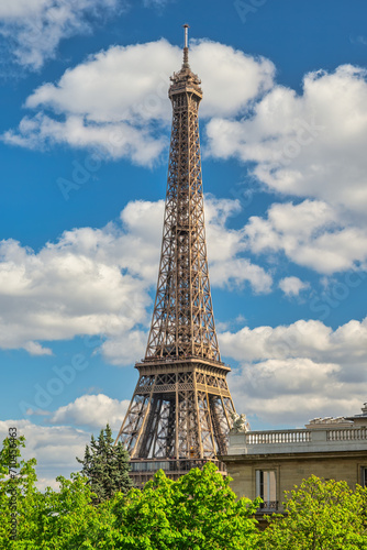 Paris France, city skyline at Eiffel Tower and old building architecture